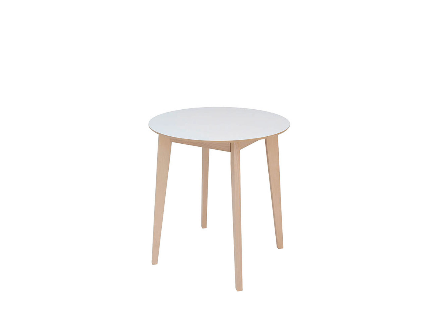 stůl  IKKA dub sonoma/bílá  (kulatý)  (LAM 1/TX069)